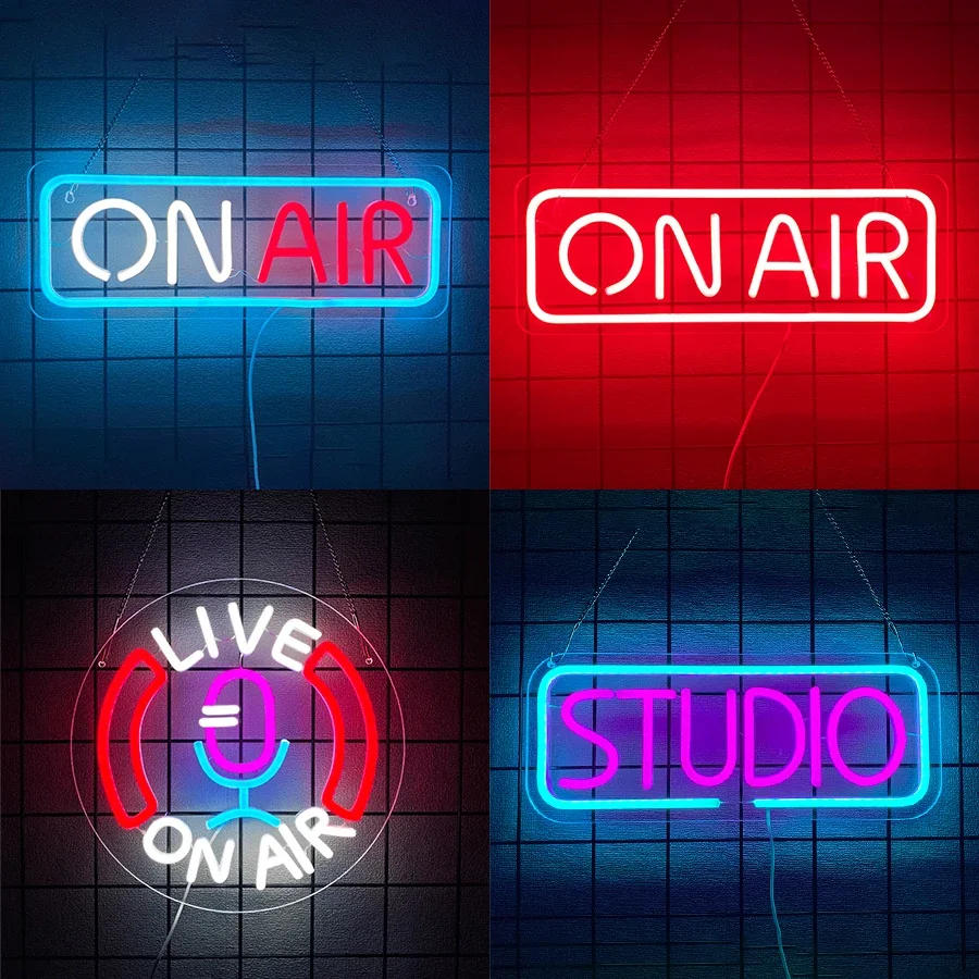 

Used For Wall Decor Of Recording Studio, Music Classroom, Streaming Media, Parties And Clubs, On Air Neon Sign, Powered By Usb