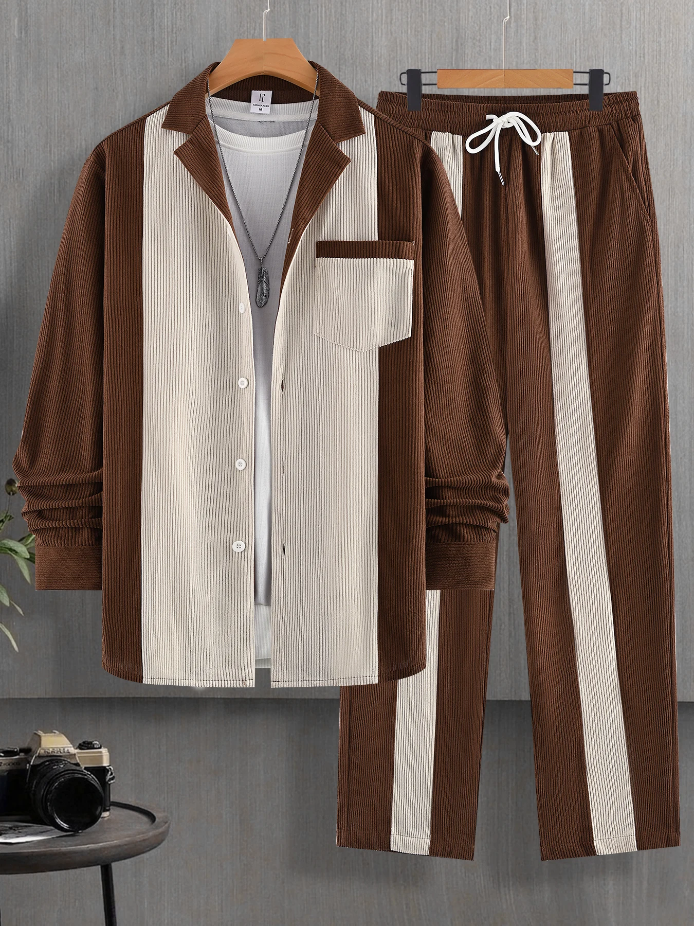 Men's Clothing Set, Men's Two-Piece Outfit, Men's Sports Suit, Breathable Fabric, Men's Two-Piece Clothing, Street Sports Style Men's Set