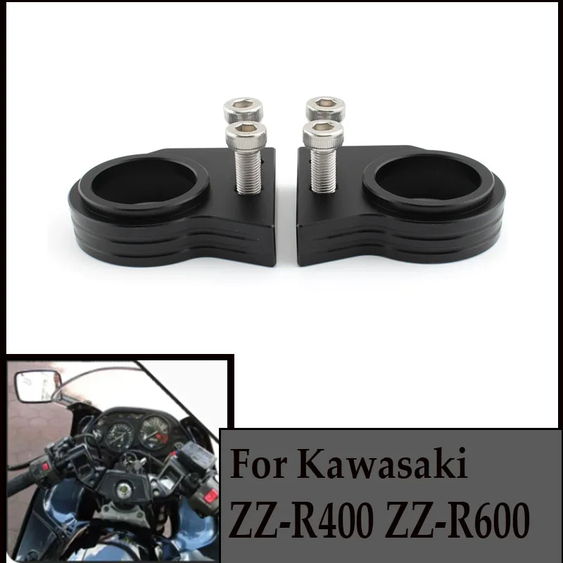 

For Kawasaki ZZR600 ZZR-600 1990-2008 Motorcycle Handlebar Riser Spacer Clamp HANDLE BAR Lifting 20MM ZZR 600 Black Aluminumallo