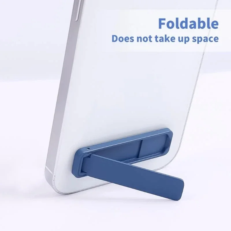 Mini soporte plegable de Metal ultrafino para teléfono móvil, soporte Invisible de aleación para teléfono portátil, soporte para teléfono de escritorio