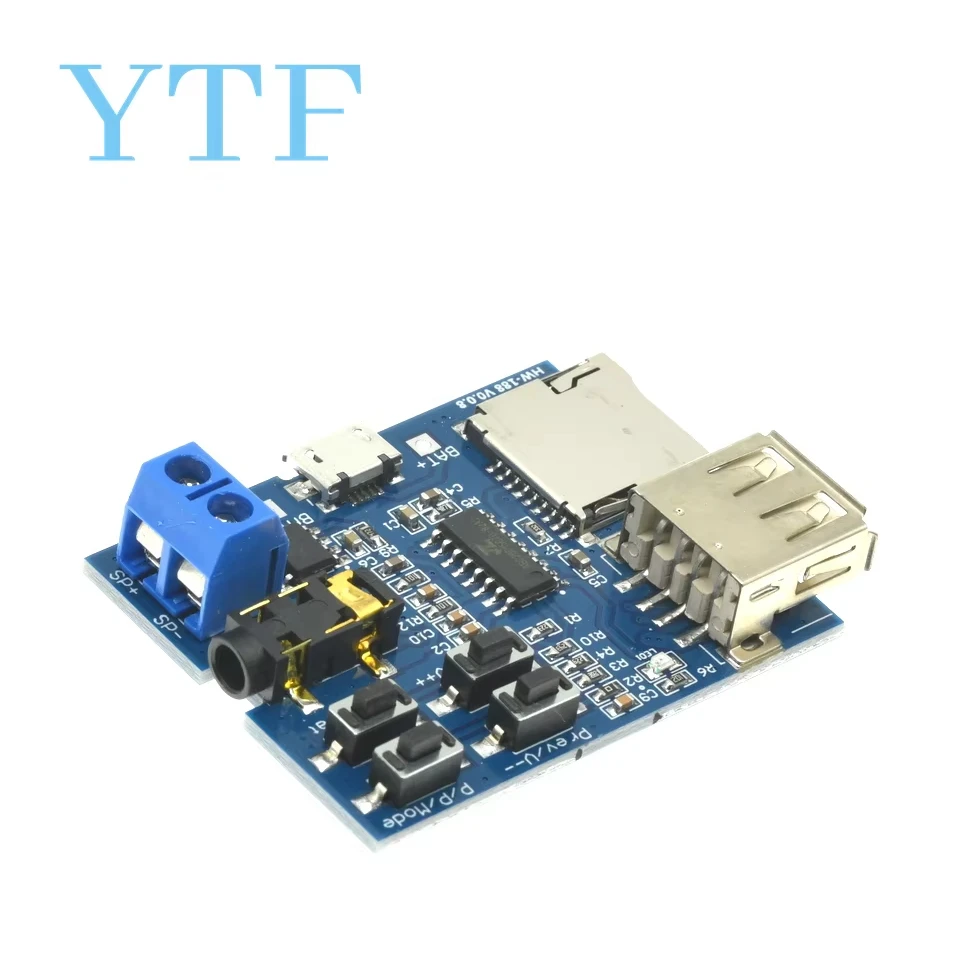 Voice So Bluetooth-compatible Audio Power Amplifier Module Plugins U Disk MP3 Decoding Player Voice Amplifier Module Module