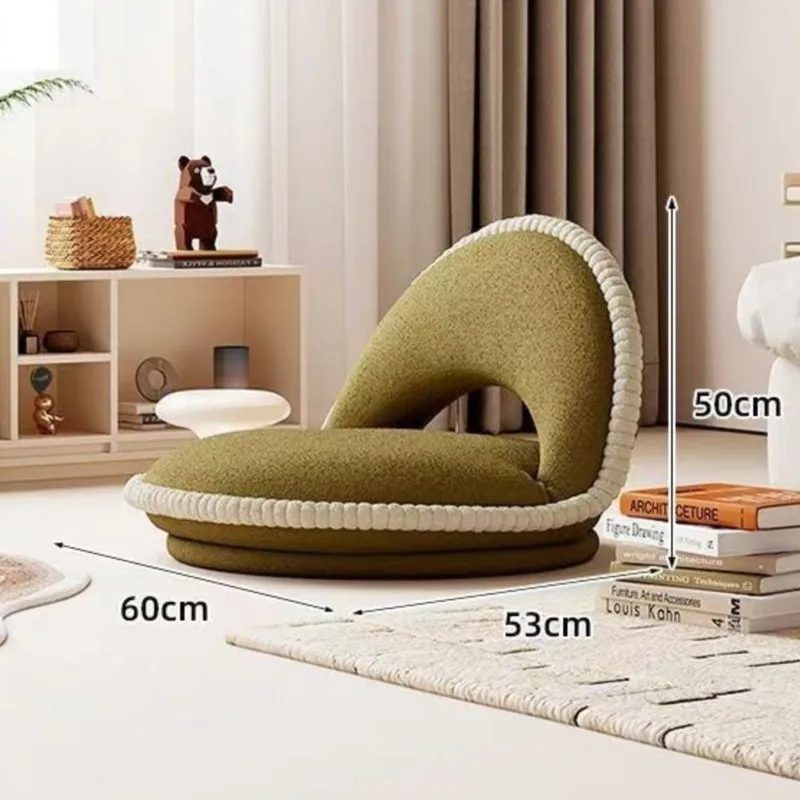 X&D Lazy Bed Sofa Bay Window Backrest Tatami Living Room Balcony Single Seat Cushion Bedroom Foldable Seat Hot Sale Dropship