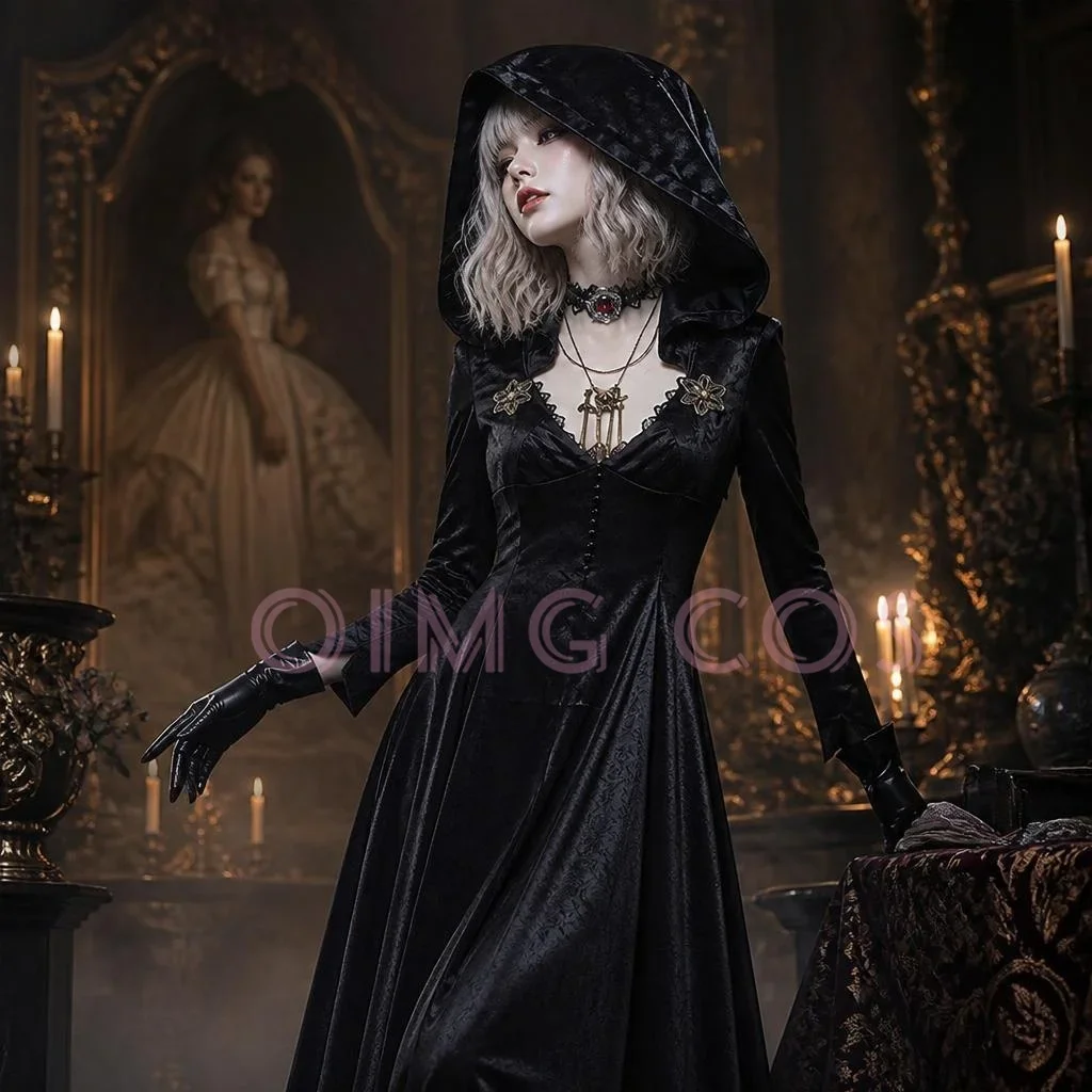 Dimitrescu Daughters Cosplay Costume  Adult Halloween Carnival Cloak For Comic Con Cos Events