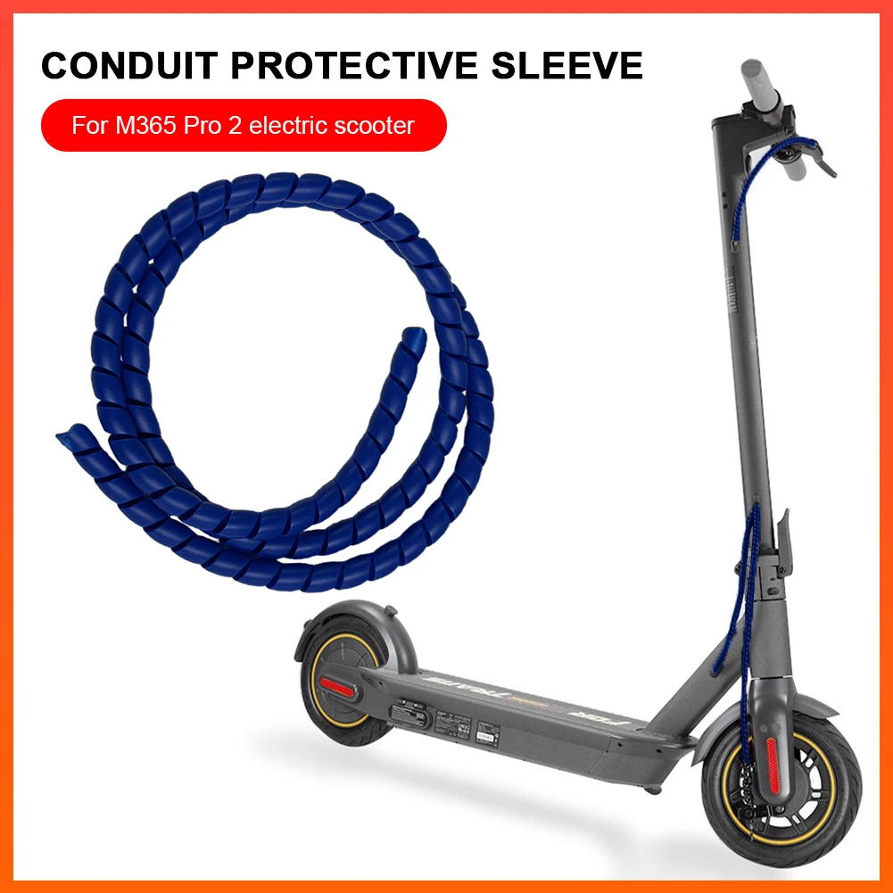 1m Electric Scooter Line Protector Covers Wear-resistant Line Organizer Pipe Protection Spiral Wrap for M365 PRO 2
