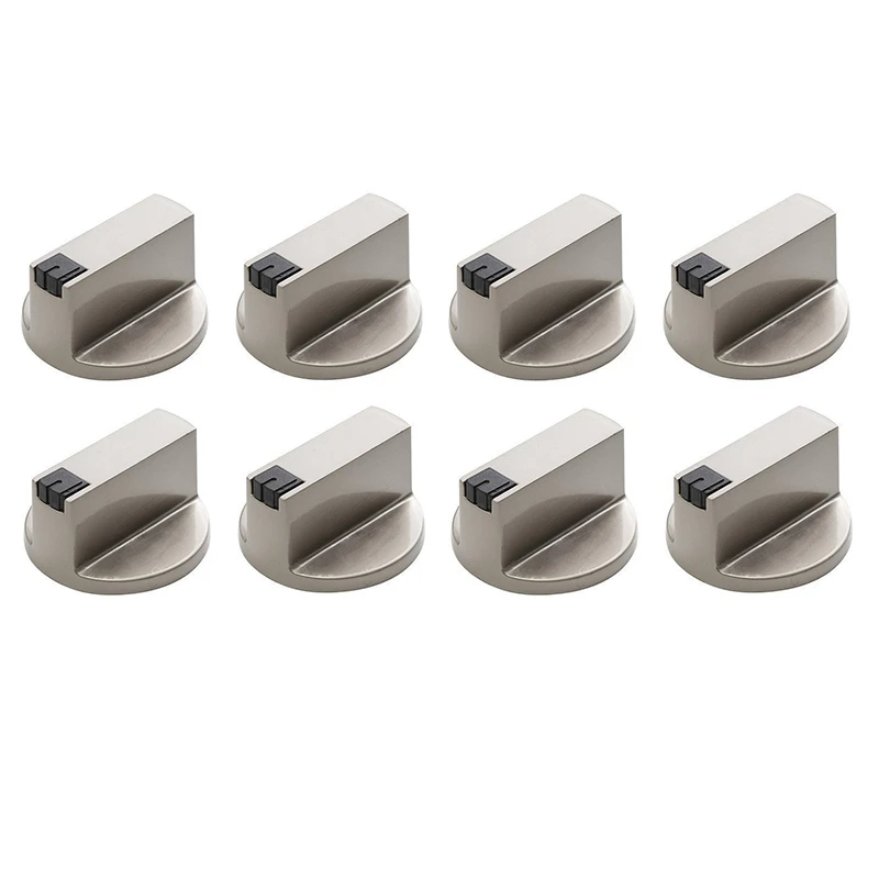 Top Verkauf Herd Griff, 6mm Zink-legierung Bedienknopf Ofen Schalter Universal Silber Gasherd Bedienknopf, geeignet für Ofen Her