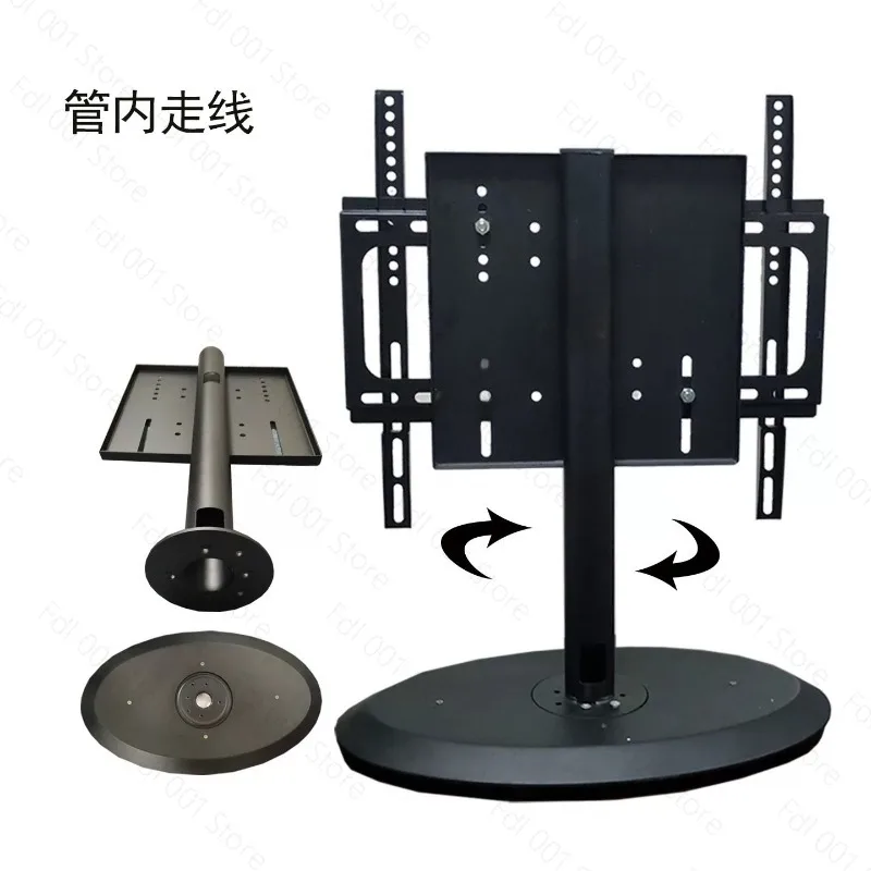 360 Graders Modern Giratory TV Living Room Divider, Pared Lcd, Table Sport/Manually Rotate The Rectangular Base