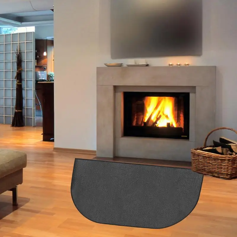 Fire Wall Carpett Fireproof Fireplace Hearth Rug Non Slip Protection Floor Mat Flame Resistant Pad Fireplace Accessories