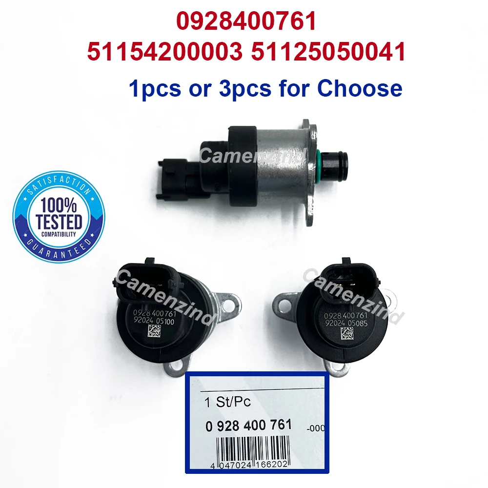 

1/3Pcs 0928400761 Common Rail Fuel Pressure Regulator Control Valve Metering Solenoid for for Man HOCL LION TGL TGM 51154200003