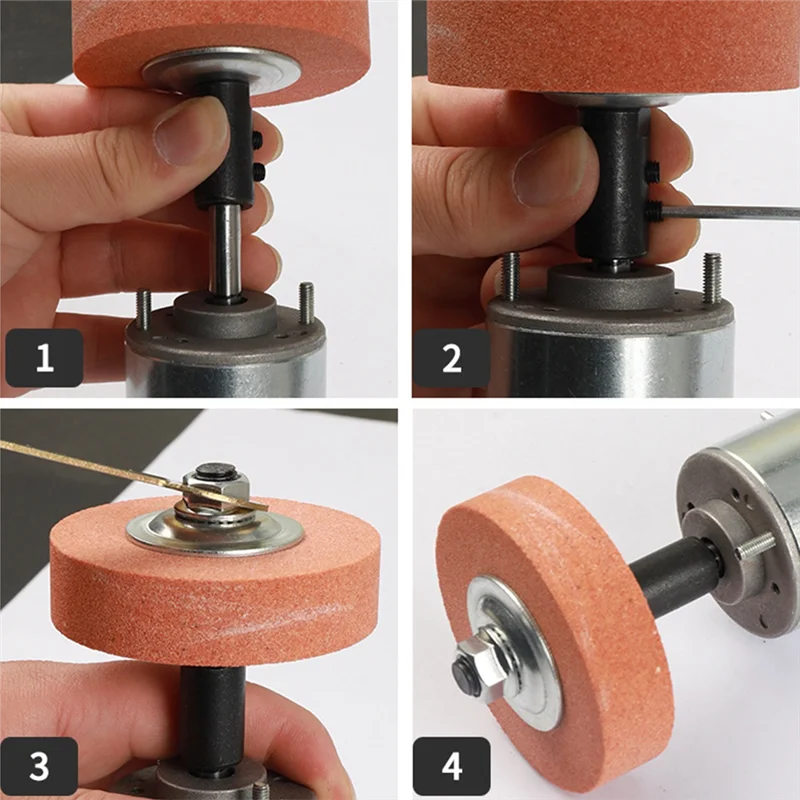 AS60-Polisher, Sander, For Bench Grinder Adapter Set- 2-Pack Steel Spindle Adapters, Motor Arbor Kit For Rotating Tools Rotary