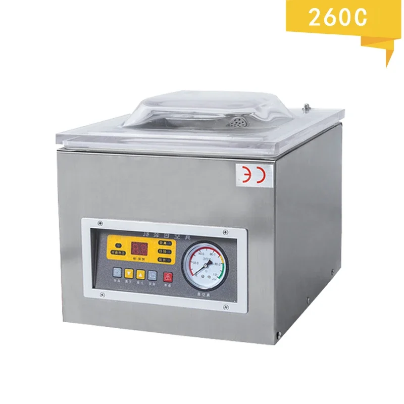 آلة تغليف الفراغ الجافة الرطبة ذات الاستخدام المزدوج، آلة تغليف الطعام التجارية، الطوب، Bayberry، الغذاء المطبوخ، سدادات الطعام الفراغية