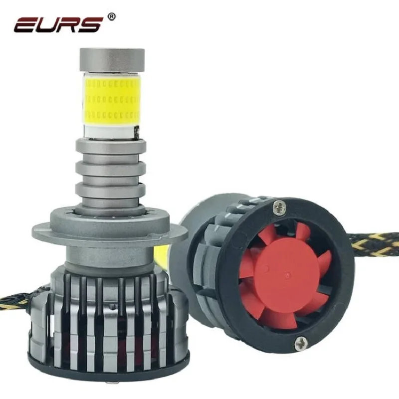 

EURS H7 LED Headlights 360 H4 H11 H8 H9 H10 HB3 9005 HB4 9006 Turbo Led Lights Car Headlamp Bulbs Auto Fog Lamps 6000K 12V 24V