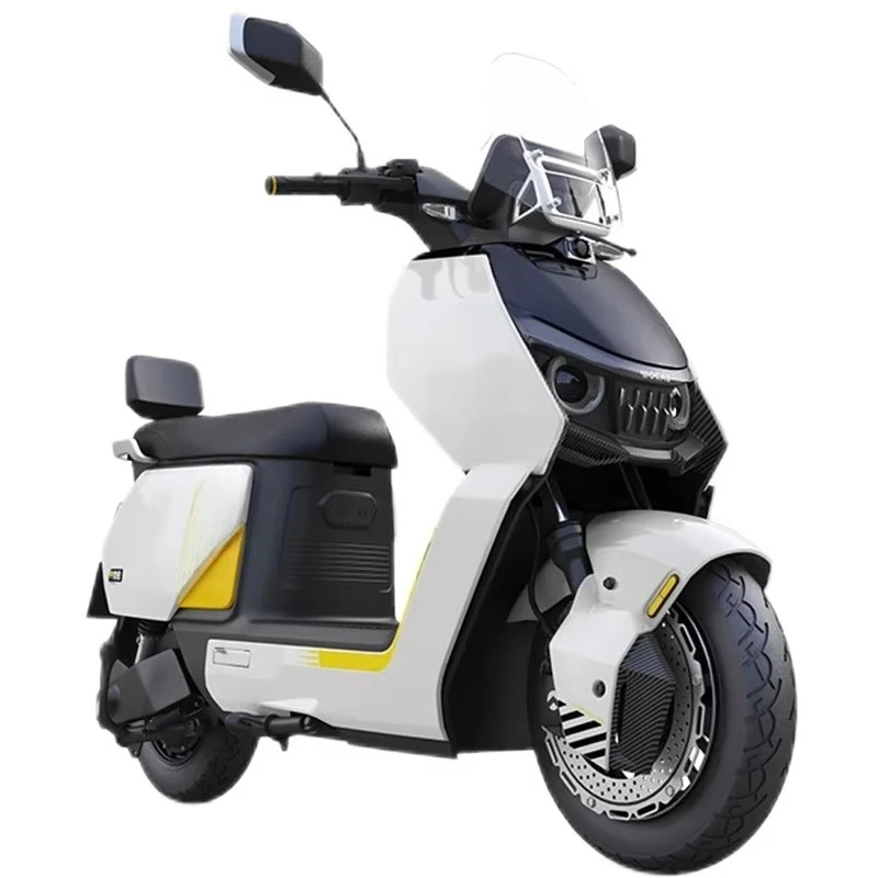 EER Fast electric motorcycle, equipped with a 72V large battery, a 4000W high-power motor, and semi-pneumatic tires. view 3