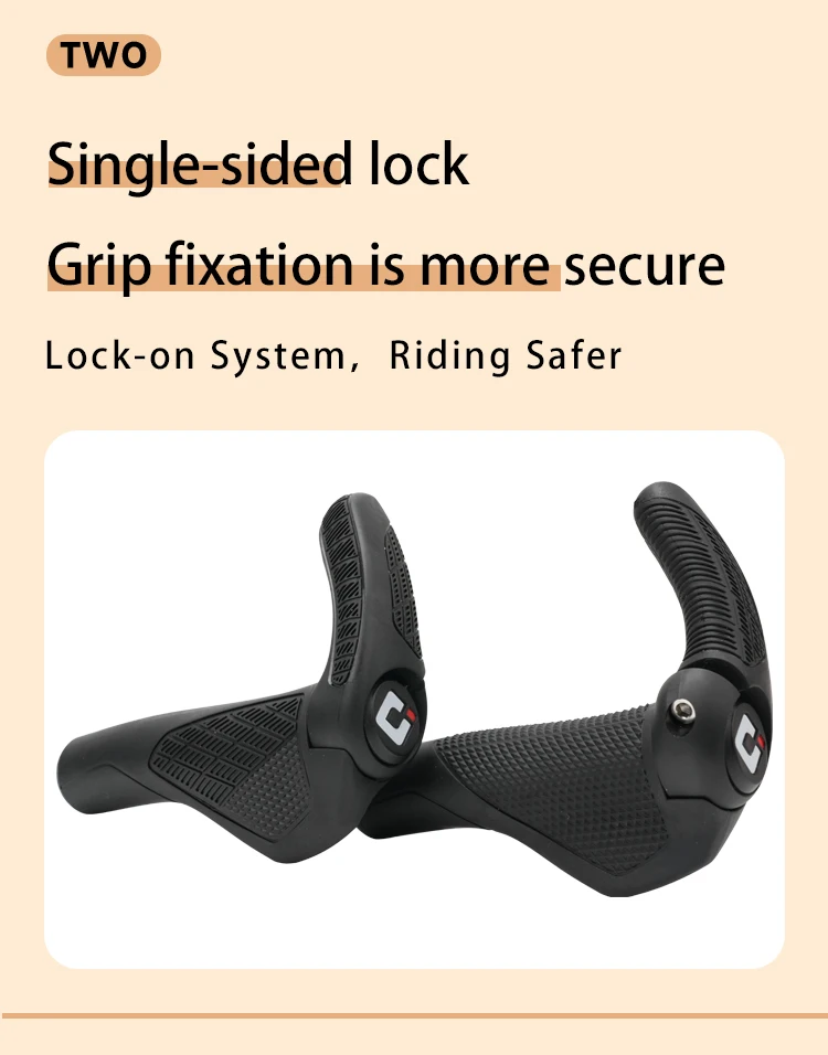 ODI GP3-Pro MTB-Griffe, ergonomisch, bequem, Gummi/Eiche, Mountainbike-Lenkerabdeckungen mit großem Polster zum Festrasten für Rennräder – Detail 5