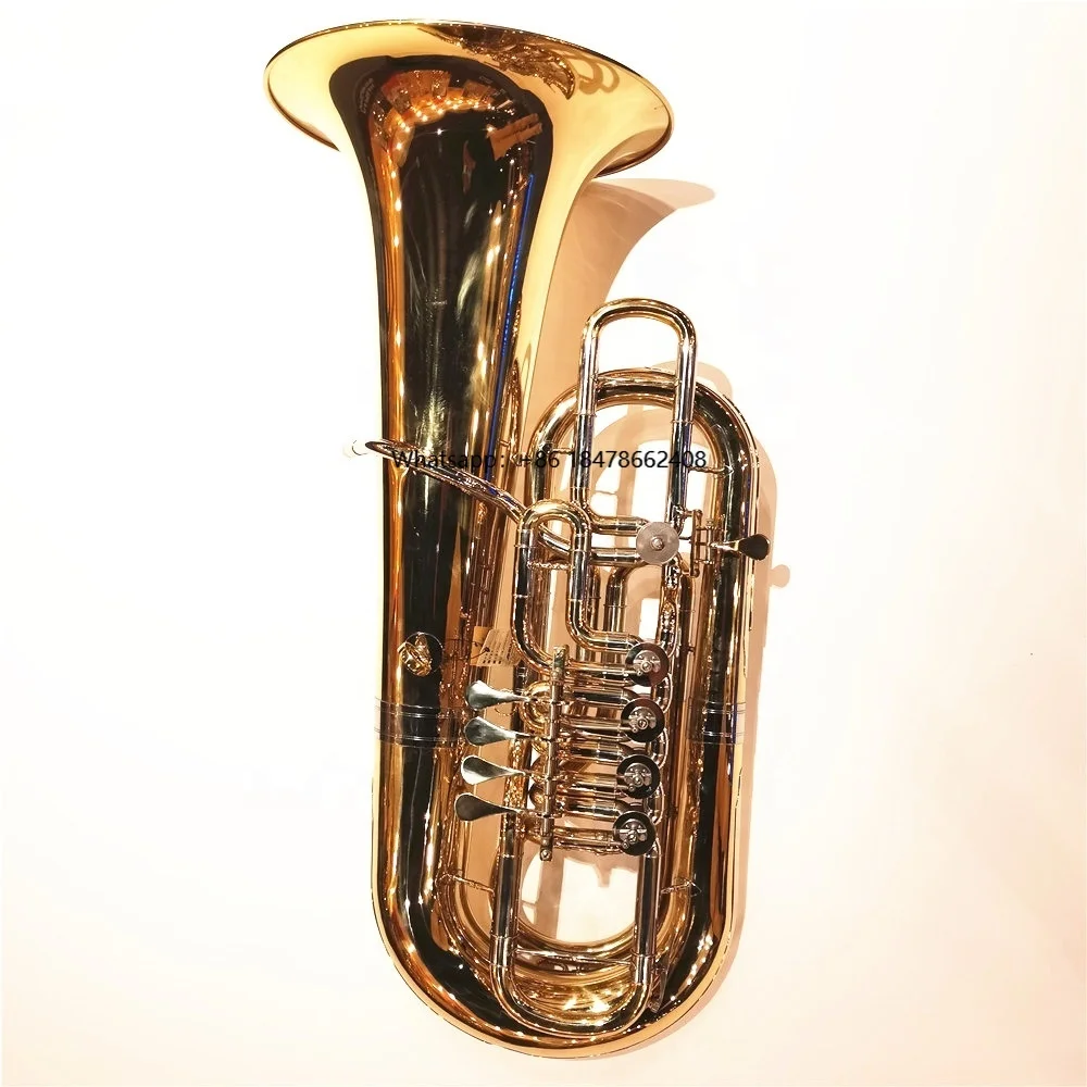 4x4 F Key Tuba 4 Rotary Valves Tuba Bb