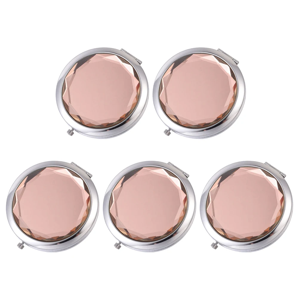 

5 Pcs Double Sided Makeup Mirror Vintage Vanity Mirrors for Small Dual-sided Folding Mini