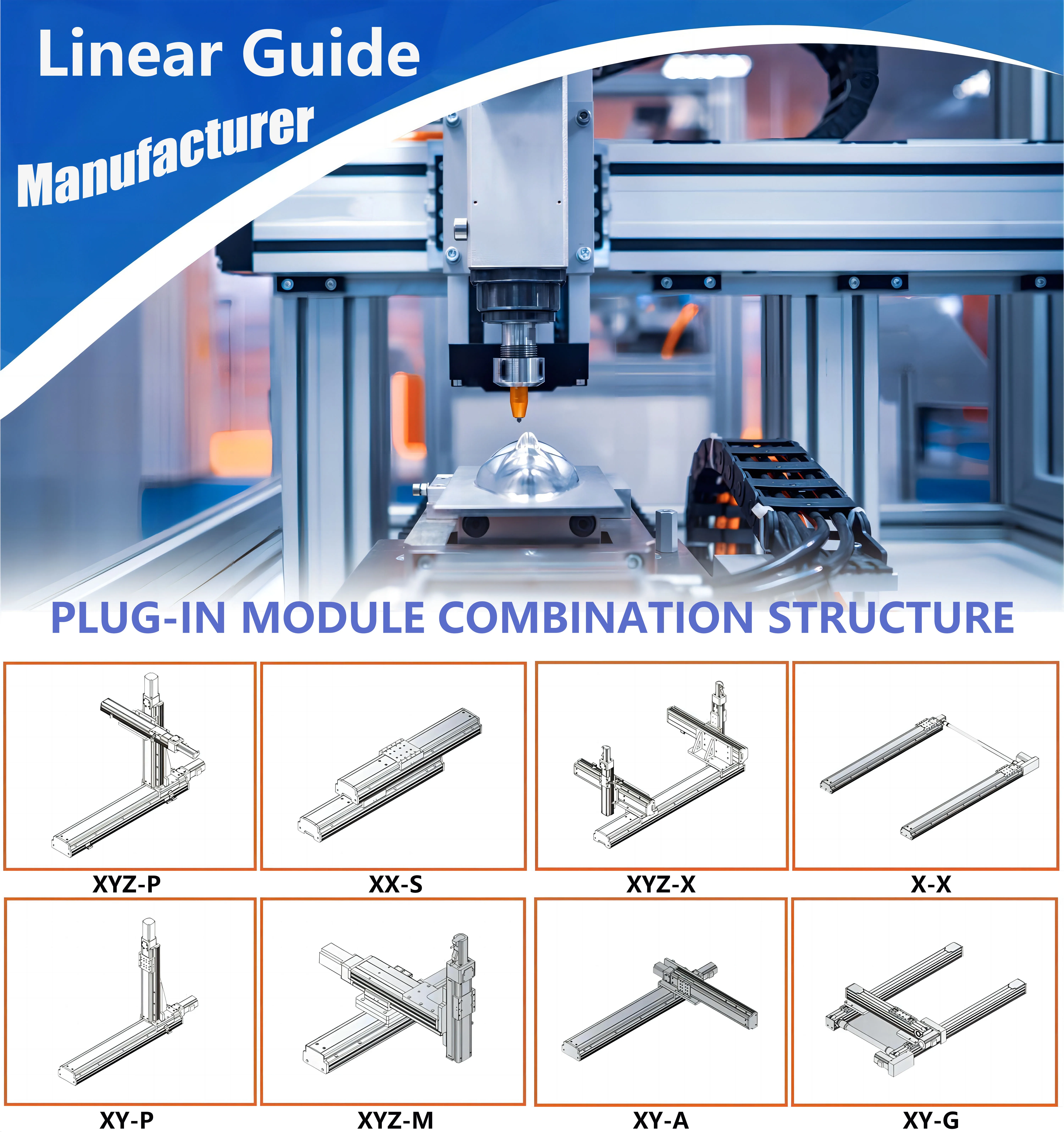KH1610 50-600mm Precise Automation Manufacturer Heavy-duty C0 Grade Linear Motion Rails Guide Ball Screw Linear Module Slide