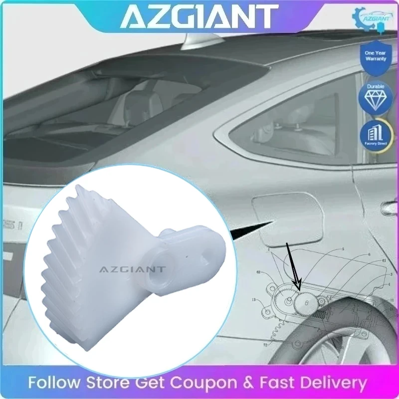 

AZGIANT for Infiniti M35h M37 M56 Nissan Quest Car Fuel Tank Cap Release Lock Motor Inner Gear Replace Exact Fit DIY Car Repair