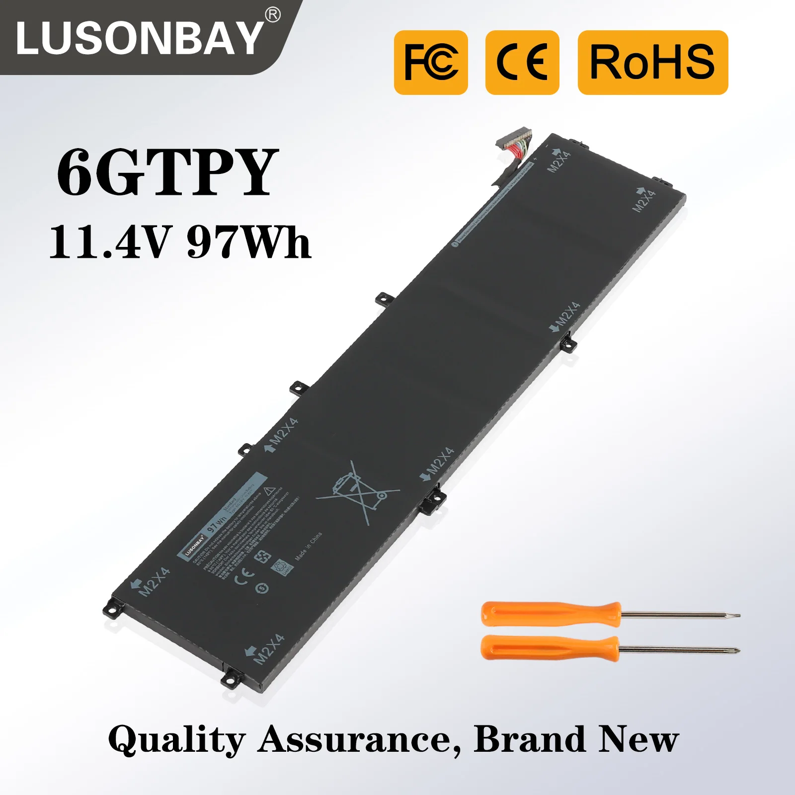 

LUSONBAY 6GTPY 11.4V 97WH Laptop Battery For DELL XPS 15 9570 9560 7590 For DELL Precision 5520 5530 Series Notebook H5H20