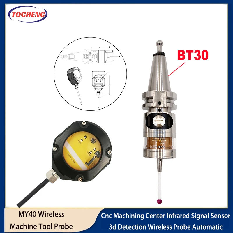 

Автоматический 3D Обнаружение кромки Обнаружение обрабатывающий центр ЧПУ зонд инфракрасный ЧПУ станок инструмент беспроводной зонд MYP40 наборы