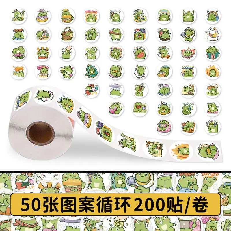 Kero Kero Keroppi Sanrio Cartoon Sticker Hand Accounting Materials Water Cup Sticker Trunk Decoration Diy Computer Decoration