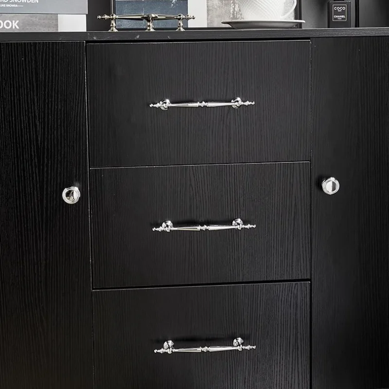 

Яркие хромированные ручки для шкафов из цельной латуни, французские элитные мебельные ручки, серебристая фурнитура для ящиков, кухонные аксессуары