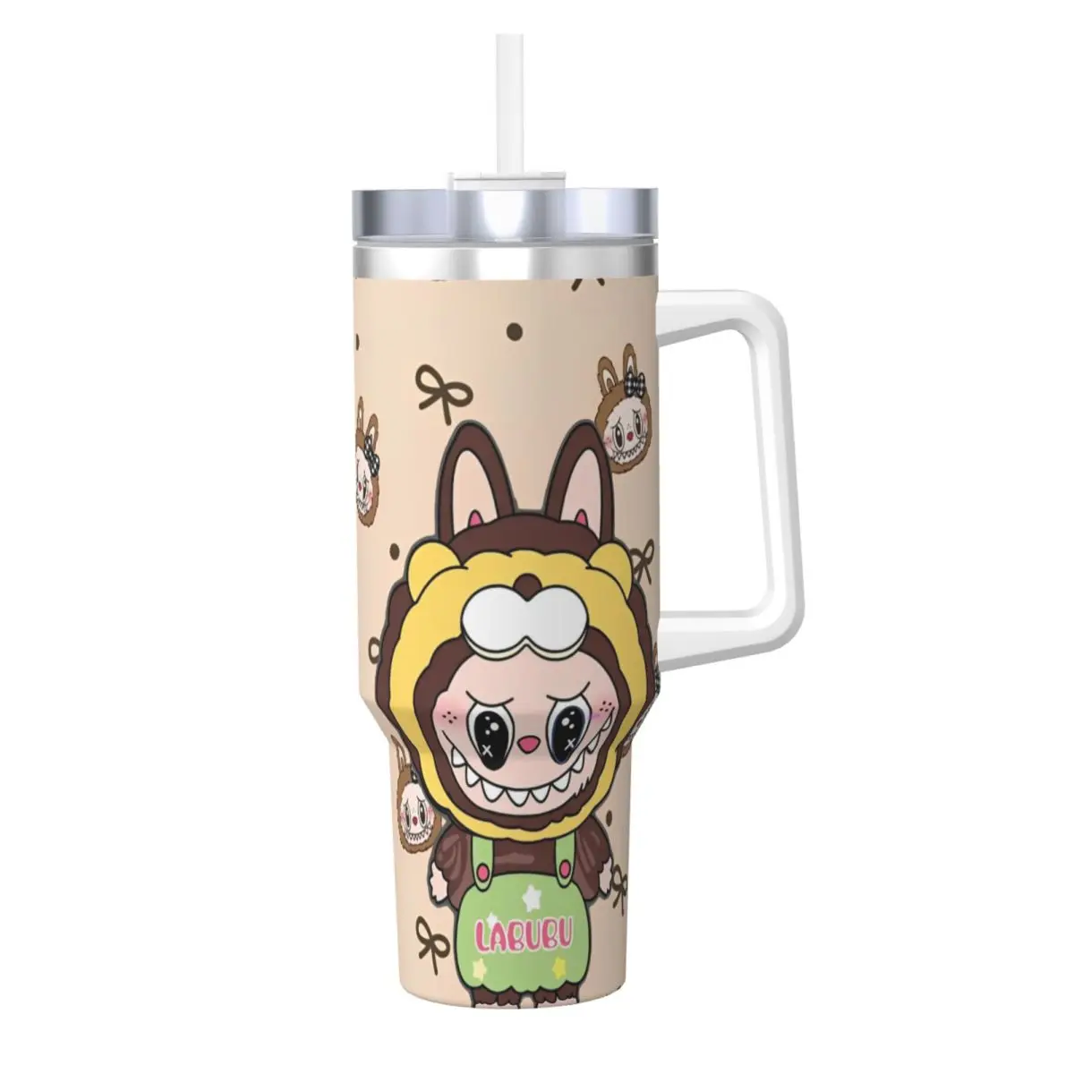 

L-Labubu Stainless Steel Tumbler Travelist Car Mugs Large Thermal Mug Heat Preservation Hot Drinks Milk Tea Water Bottle