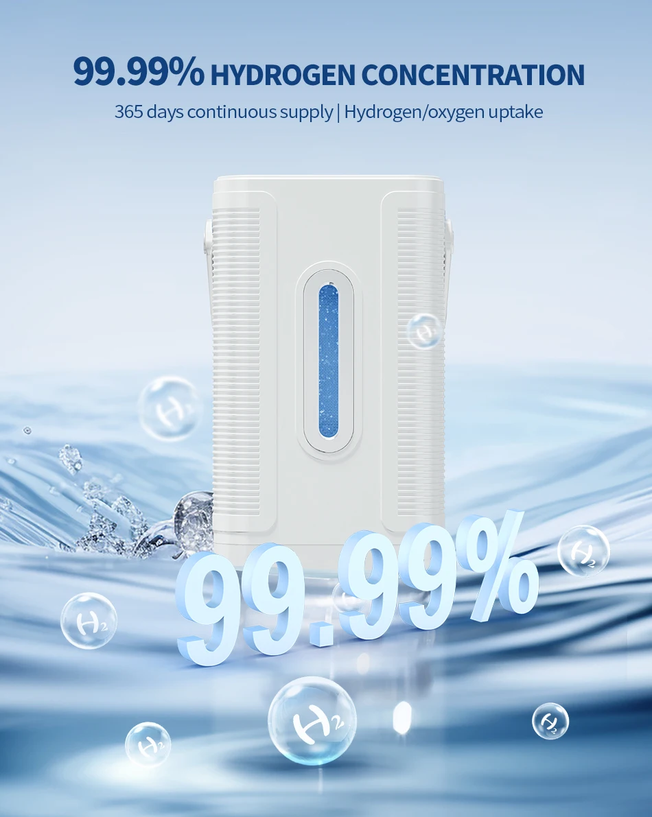 Suyzeko  Water purifier Molecular Hydrogen Gas Breathing Machine SPE 300ML Hydrogen Generator for Wellness  99.99% High Purity