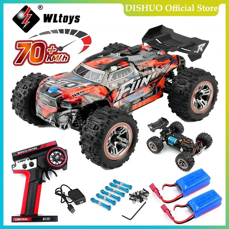 WLtoys 184008 70KM/H 4WD RC Car Professional Monster Truck High Speed Drift Racing Remote Control Cars Children's Toys for Boys