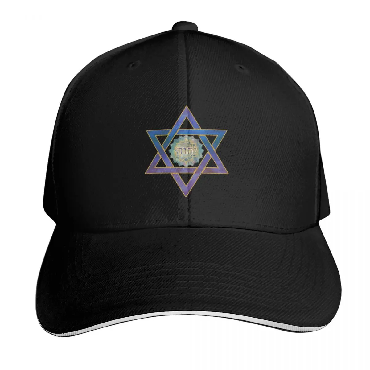 

YHVH - Star of David Baseball Cap Beach Outing Trucker Cap Custom Cap Vintage Women's Hats For The Sun Men's