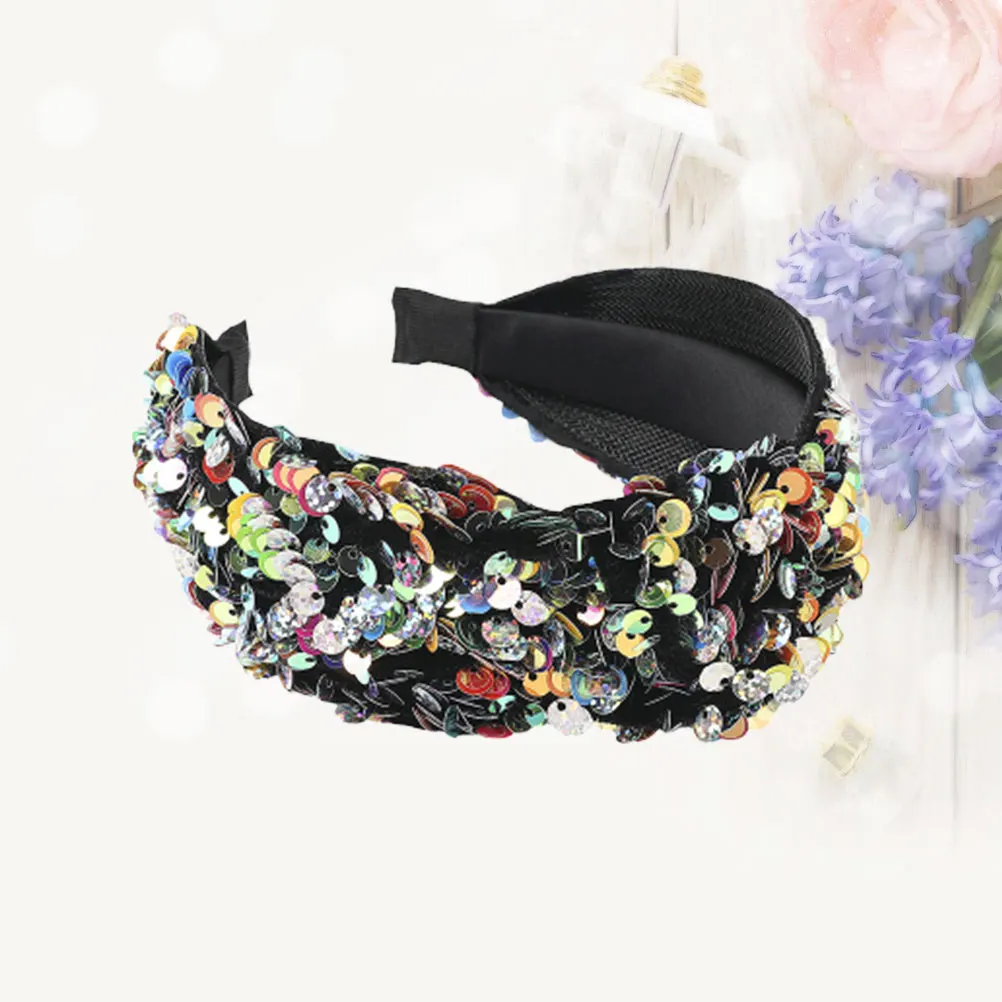 1 قطعة لغطاء الرأس خمر النساء أنيقة الشعر هوب كريستال عقال خمر عمامة خفيفة الوزن إكسسوارات الشعر #2