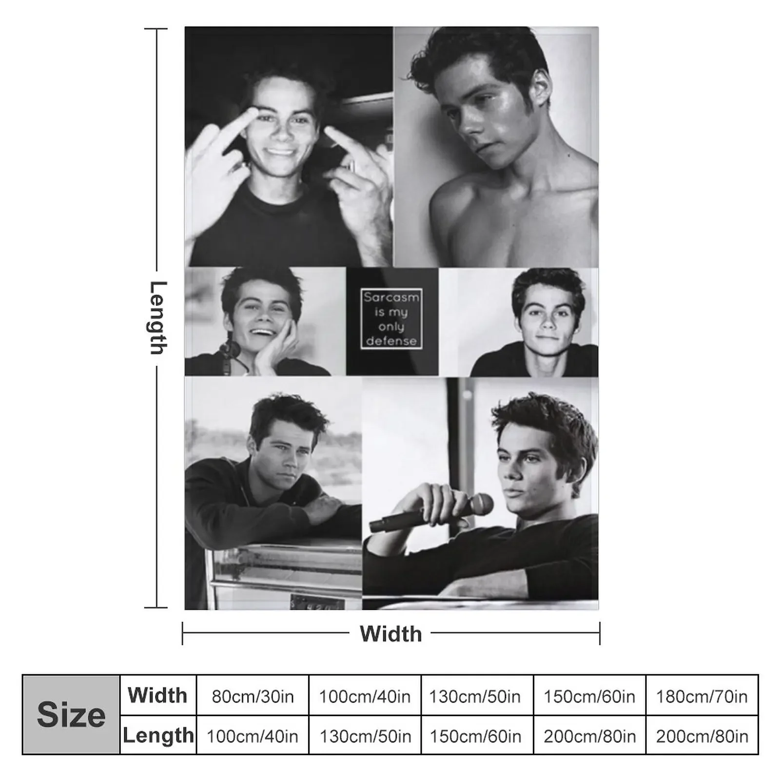 Dylan O'Brien Throw Blanket Single Custom Flannel Fabric decorative Blankets