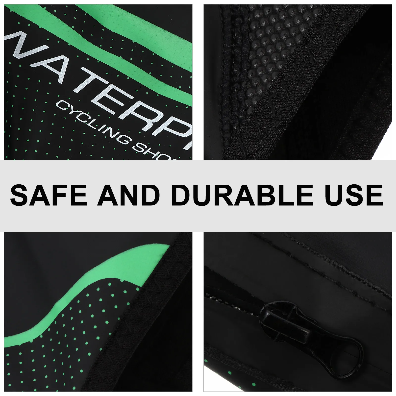

Unisex Winter Cycling Shoe Covers Pu Waterproof Warm Thick Fabric Windproof Overshoes Reflective Riding Overshoes