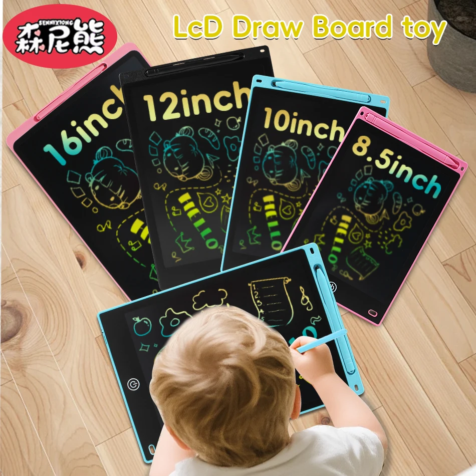 SENNIXIONG Wielofunkcyjna tablica LCD do pisania, malowania, rysowania, tablet do rysowania, tablica do rysowania z możliwością wymazywania, zabawka edukacyjna dla dzieci, prezent