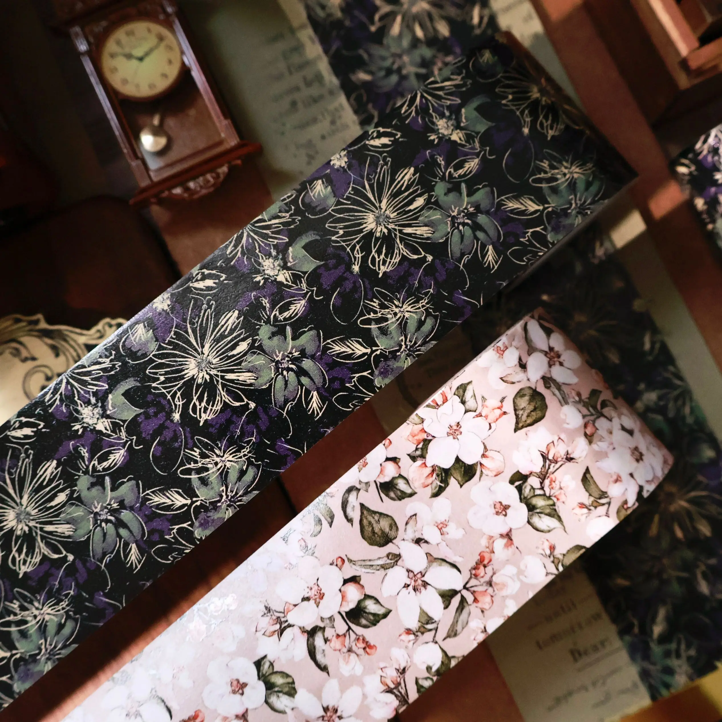 

Базовая цветочная легкая лента в стиле ретро с цветком и цветком, ПЭТ-лента Васи