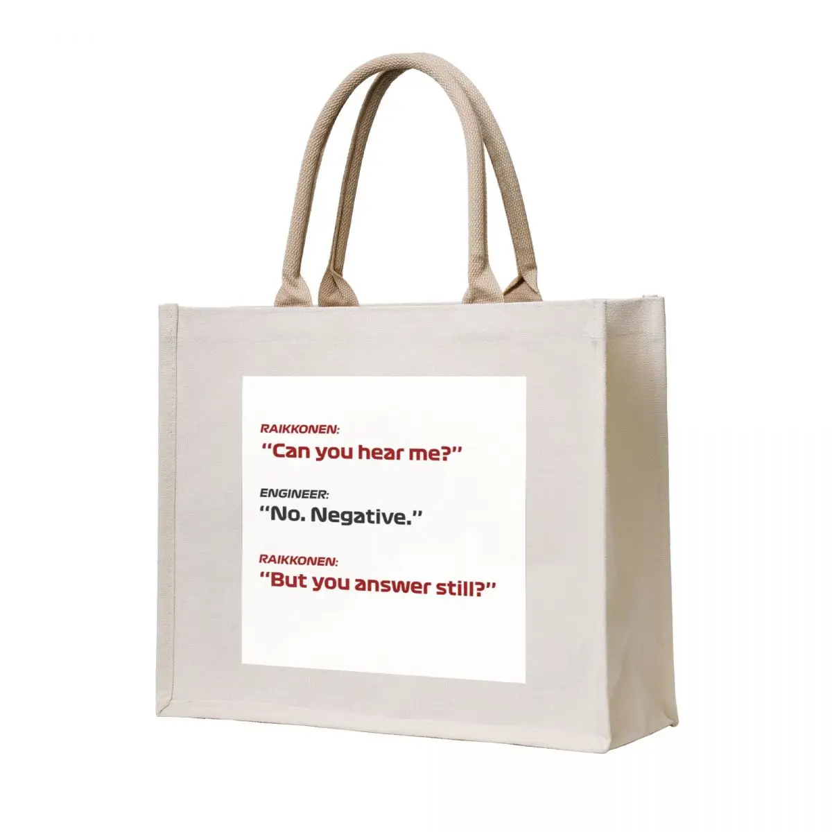 

Can you hear me Tote Bag large size bags eco pack tote bag university