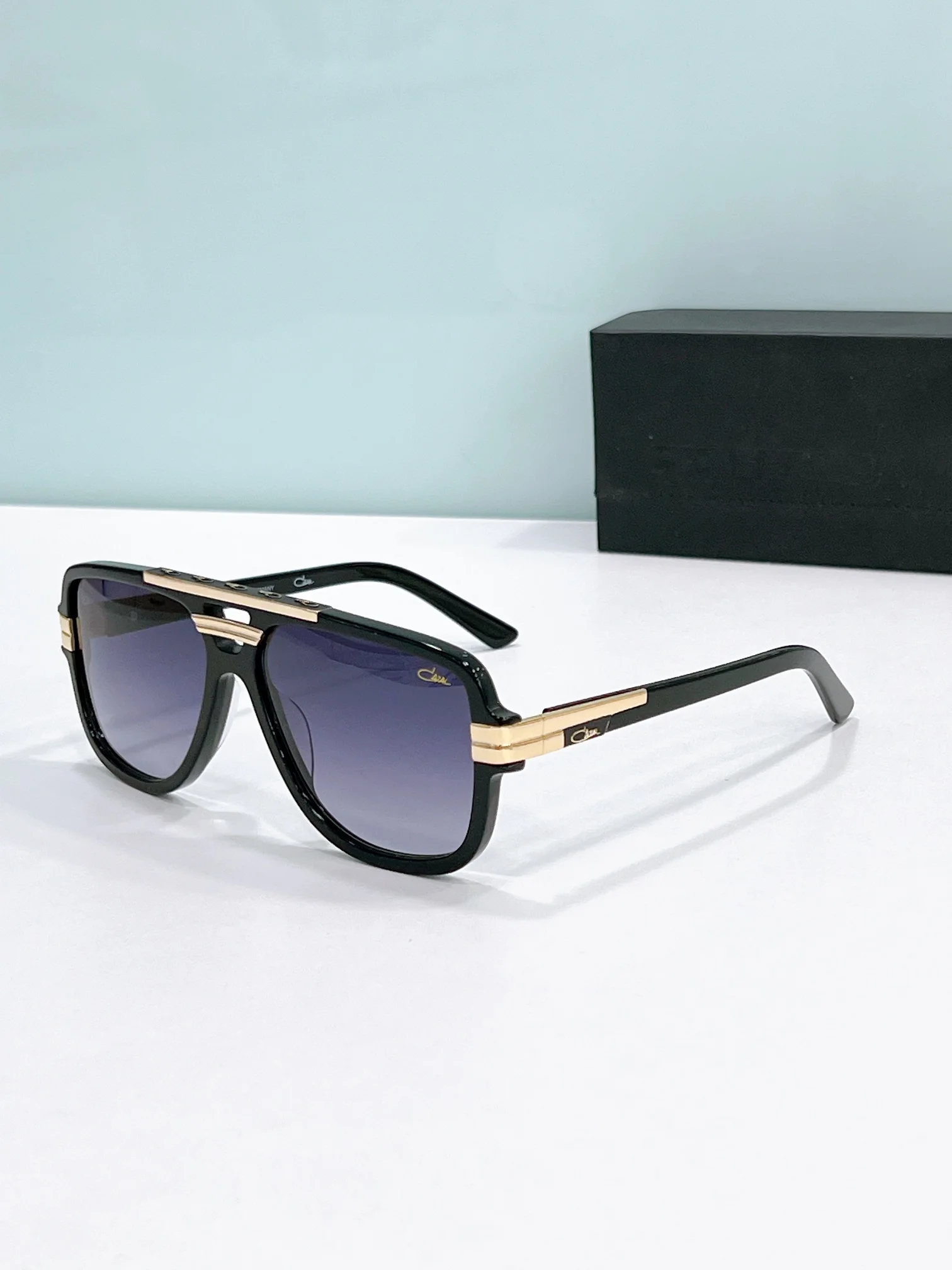 

Original CCAZAL MOD8037 Classic Gradient Purple Lenses UV400 Men Sunglasses Vintage Acetate Frame Stylish Women Couple Eyewear