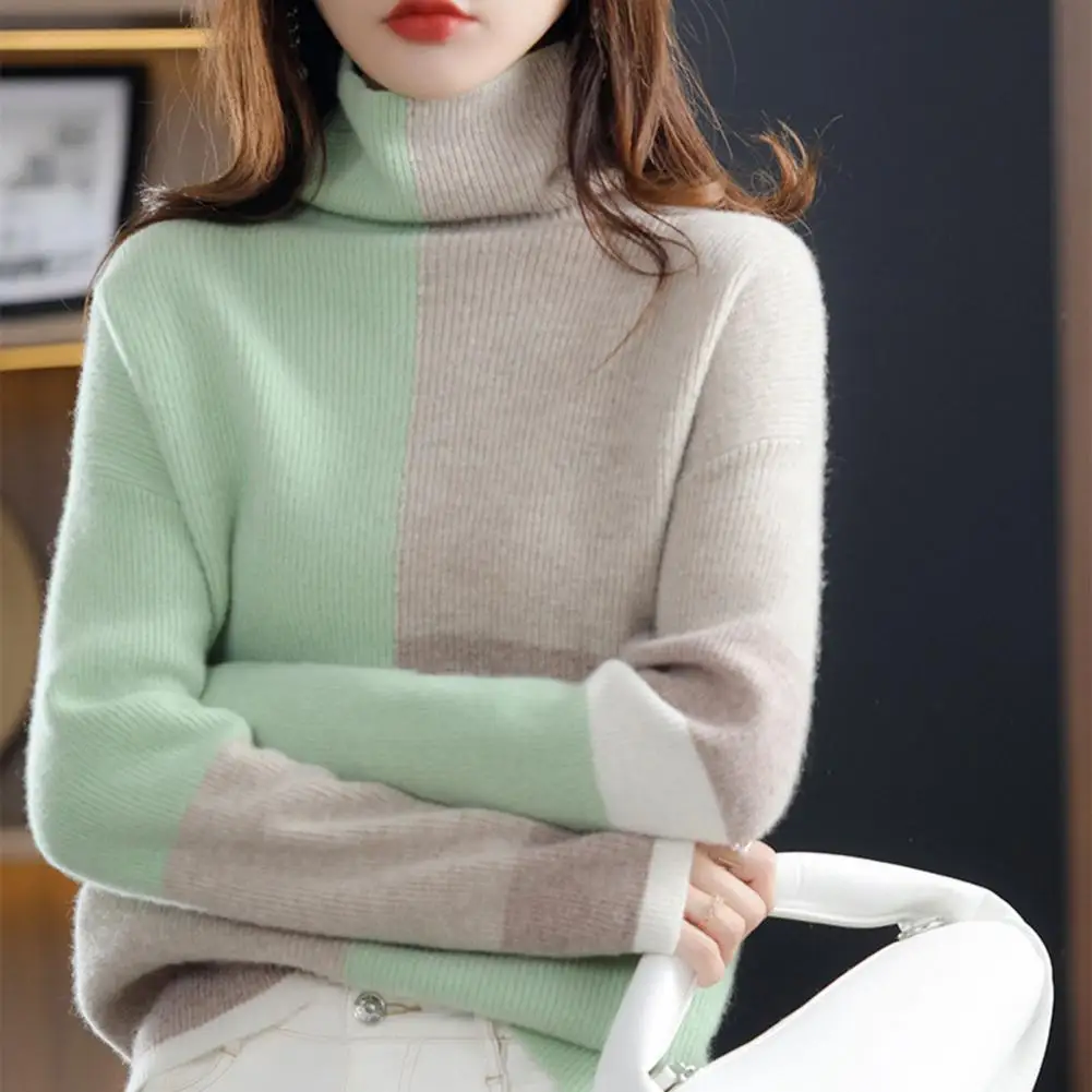 Korean All-match Trend New Solid Color Long Sleeved Sweaters Top Autumn Winter O-neck Keep Warm Pullovers Women\'s Clothing 2023