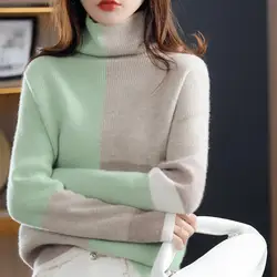 Coreano Del Tutto-fiammifero di Tendenza Nuovo Colore Solido Maglioni A Maniche Lunghe Top Autunno Inverno O-Collo Tenere Al Caldo Pullover Abbigliamento Donna 2023