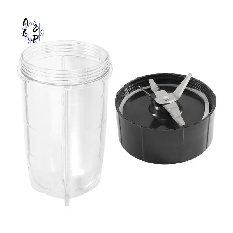 

A68P-Сменное крестовое лезвие + набор чашек 16 унций для Magic Bullet, запасные части, совместимые с блендером MB1001 мощностью 250 Вт