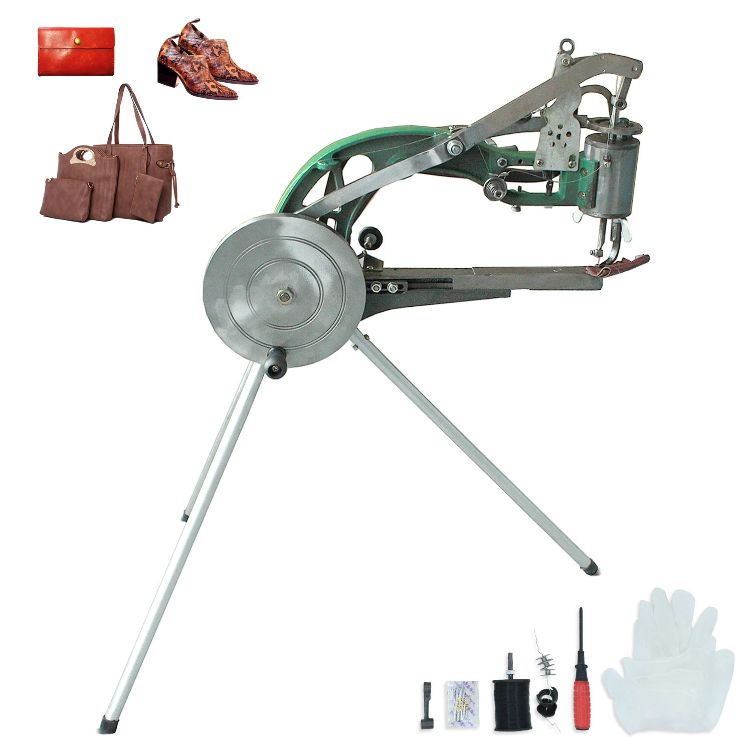 Industrial Shoe Sole Sewing Machine Single Needle Adjustable High-Speed Automatic Feed Multifunctional for Manufacturing Plant