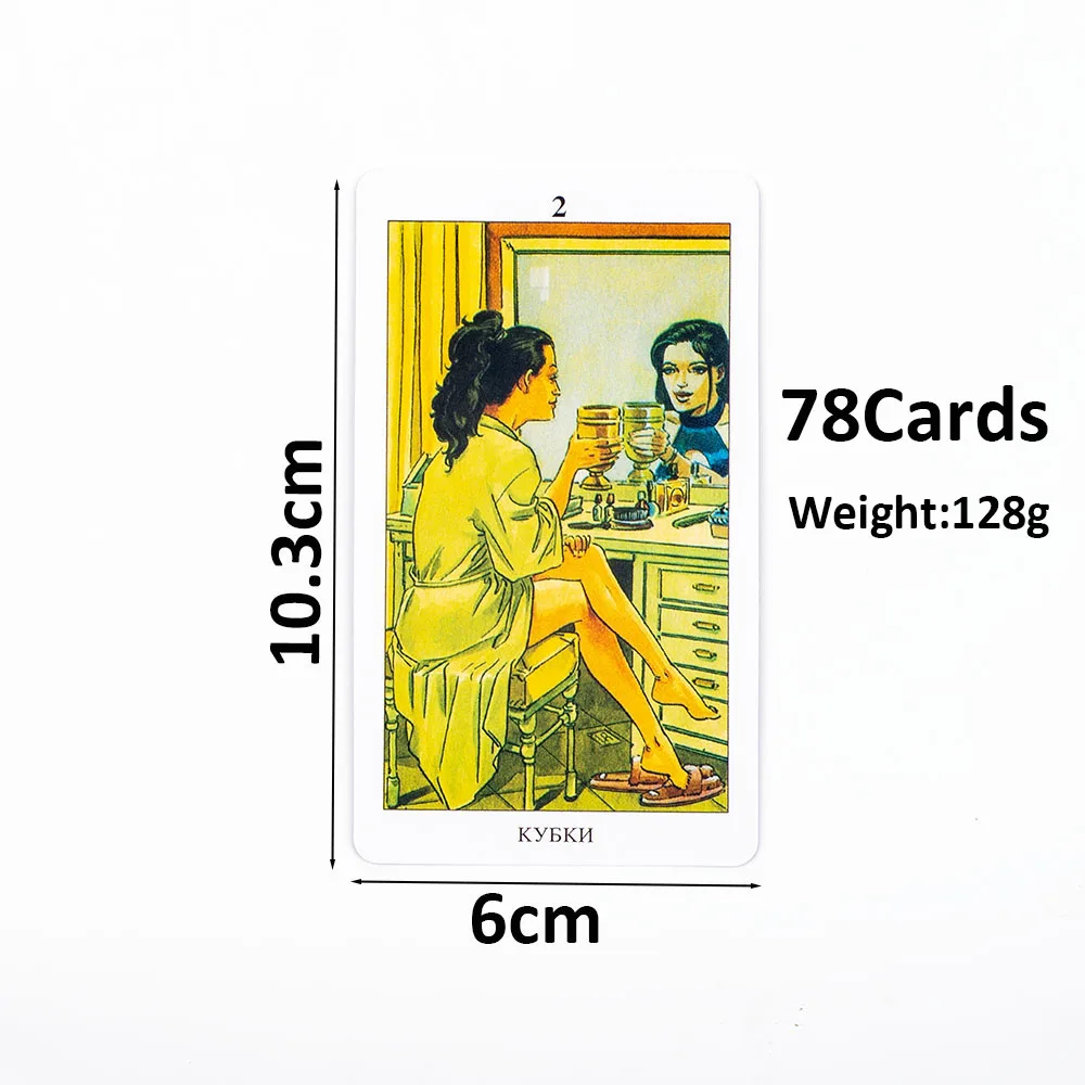 Tarot païen ЯЕСКОЕ ТАРО 78 pièces visions russes Tarot Deck Divination destin Tarot Oracle cartes fête divertissement jeu de société