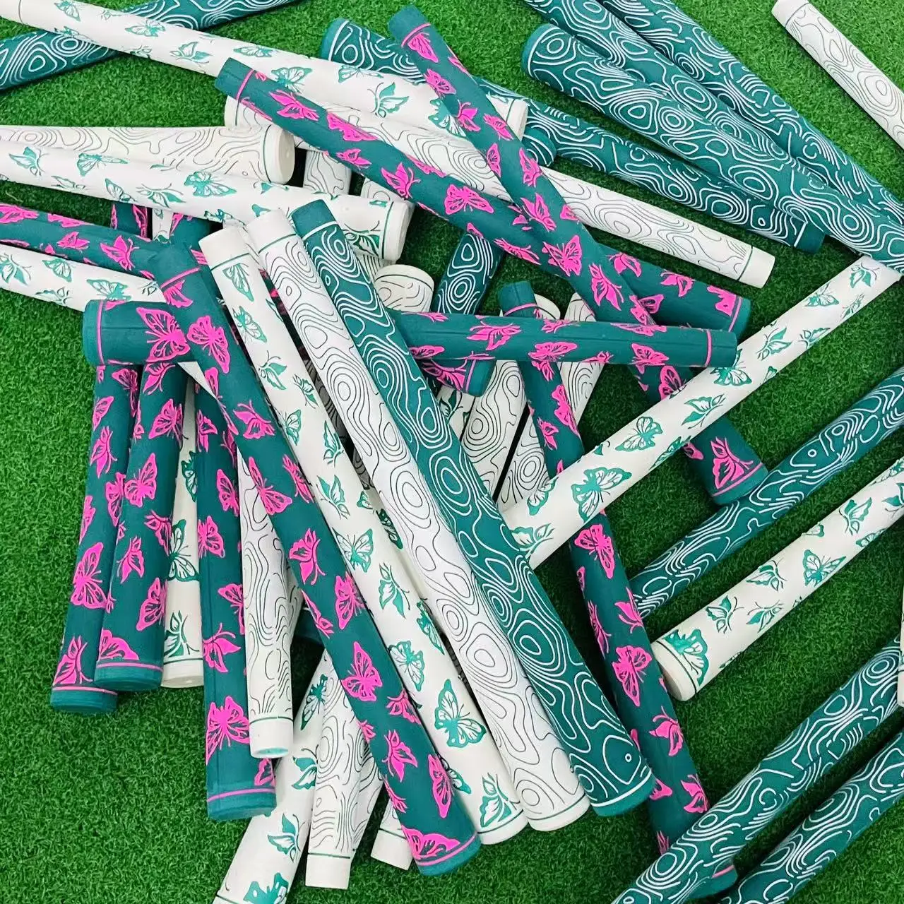 fumi golf women's grip golf club professional rubber grip butterfly pattern fashionable brand push rod grip floral pattern push