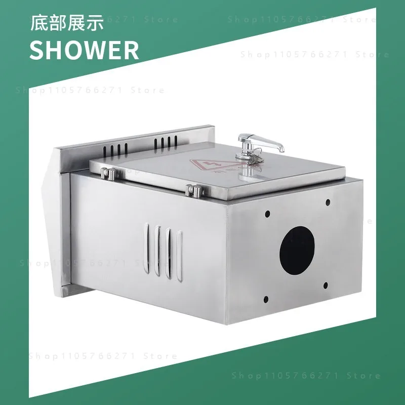 Outdoor 304 stainless steel column box double-door instrument monitoring distribution box