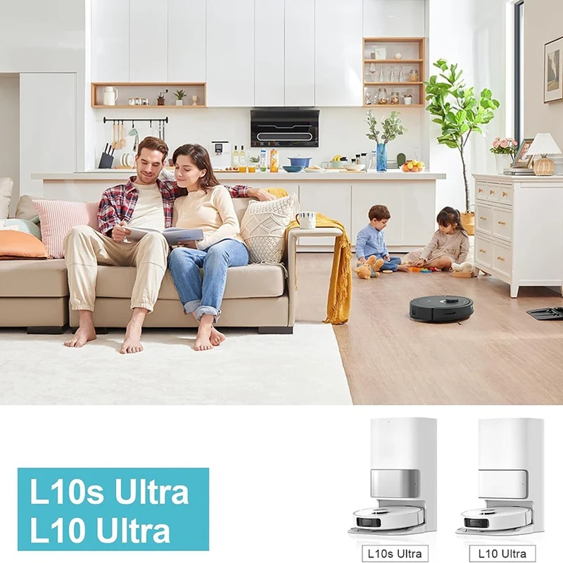 قطع غيار مكنسة كهربائية روبوت ، مجموعة ملحقات مع أكياس غبار ، ممسحة مسح ، ملحقات لدريم L10s ألترا ، L10 ألترا