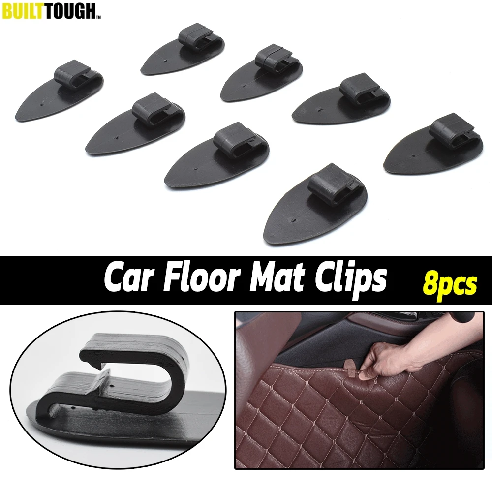 8x Universal Car Floor Mats Anti-Slip Clips Auto Carpet Fixing Grips Clamps Holders Retention Retainer Auto Styling Tools