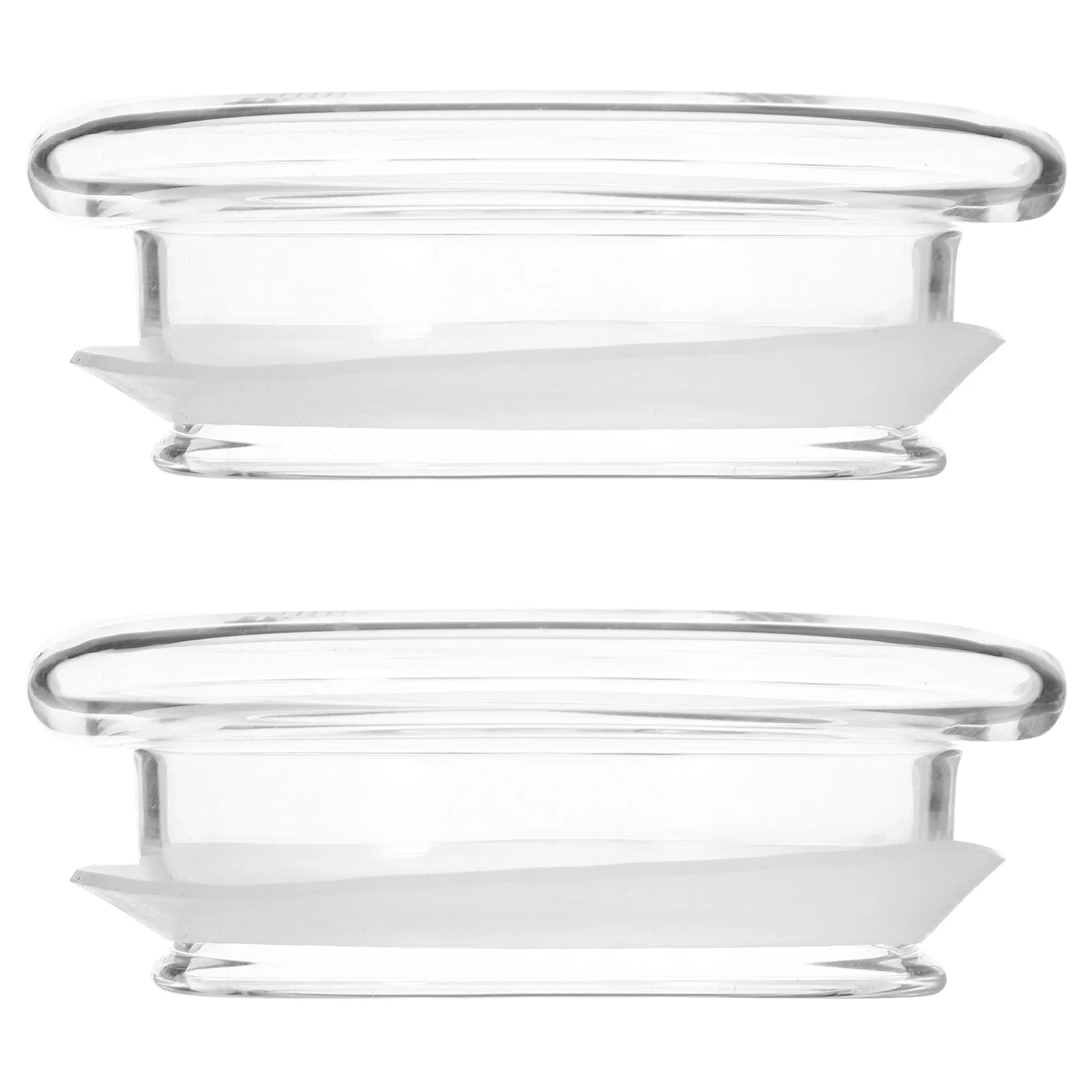 

2pcs Glass Water Pitcher Lid Replacement Clear Cover For Kitchen Jug Dispenser Spill-Proof Household Pitcher
