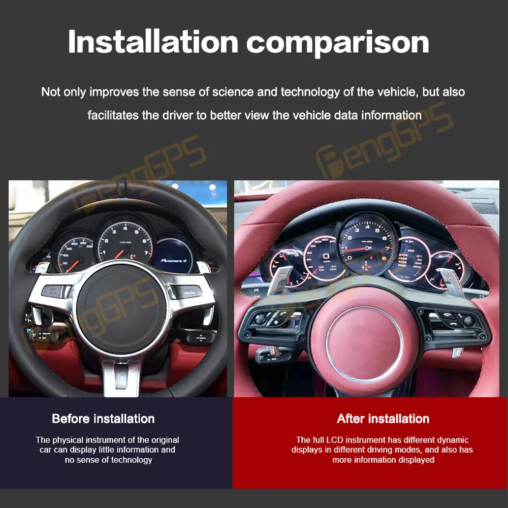 Digital Cluster For Porsche Panamera 2010-2016 LCD Instrument Panel Virtual CockPit Speed Meter Dashboard Linux Car Accessories