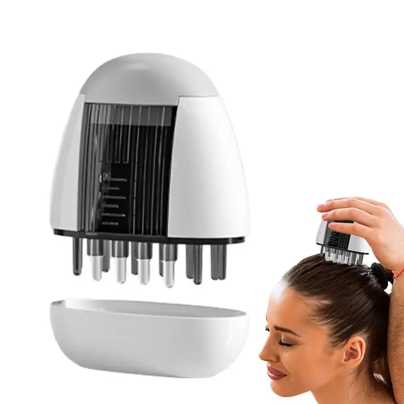 

Electric Scalp Massager Hair Oil Applicator Massager Brush Hair Growth Oil Serum Dispenser Scalp Scrubber 5ml Refillable Bottle