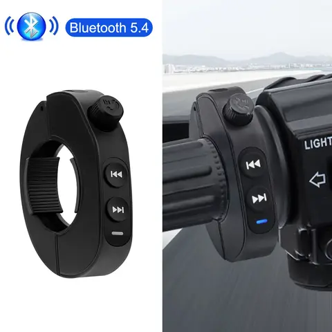Wireless Bluetooth Remote Controller Media Button Car Motorcycle Bike Steering Wheel Music Play for IOS Android Phone Tablet