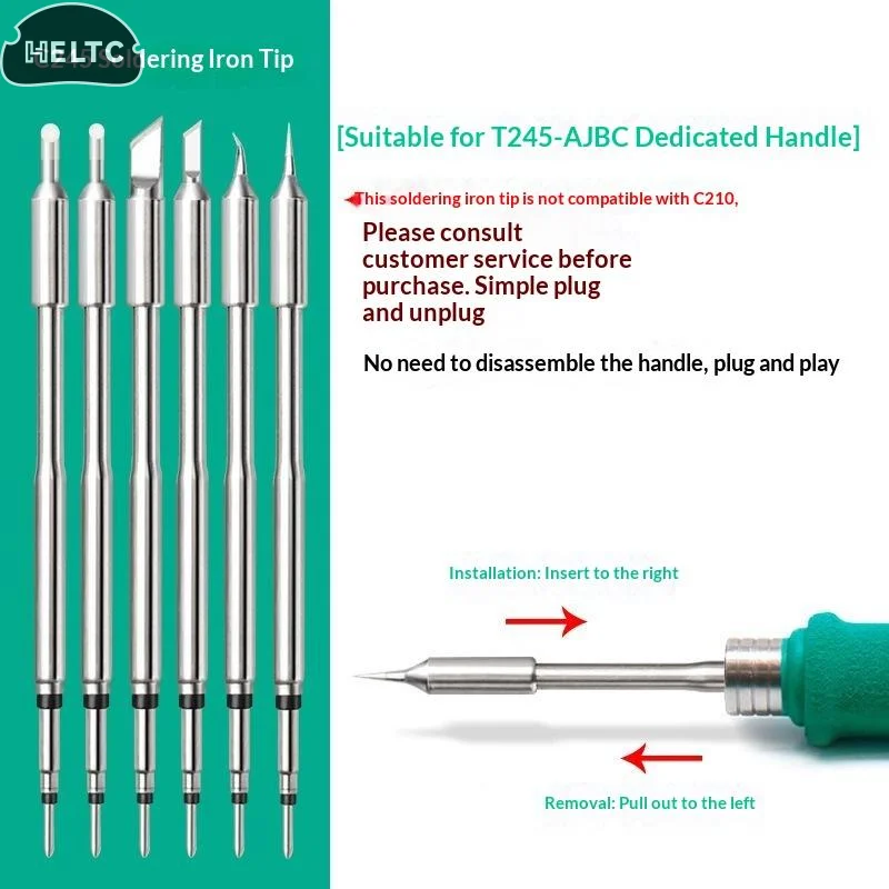 C210 C245 Soldering Iron Tips Universal T245 Handle For I IS K SK 2C 3C Soldering Station Phone Repair ToolsSoldering Accessorie